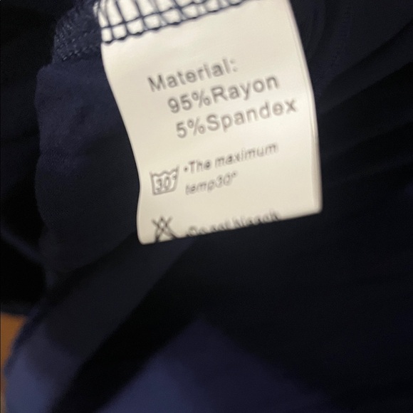 WNEEDU Navy Blue Sleeveless Midi Dress – Size M - Picture 6 of 7